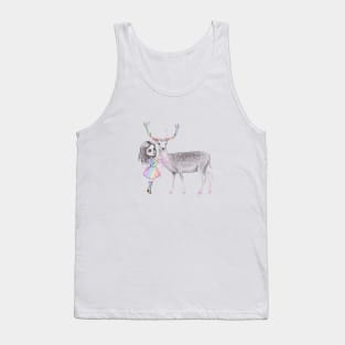 Deer and the girl Tank Top